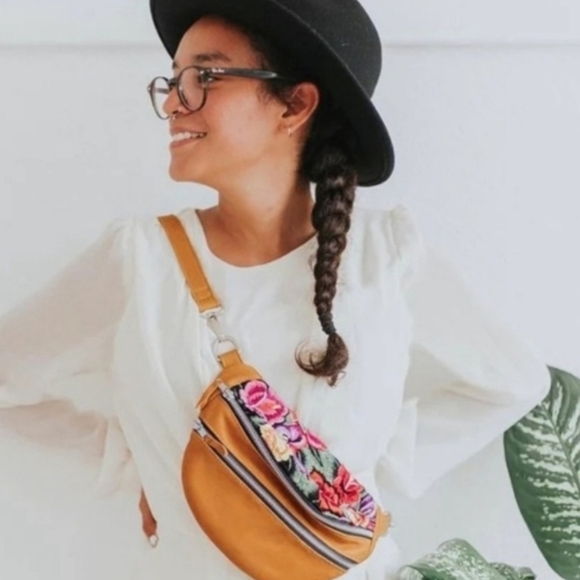 Handbags - Leather Embroidered Crossbody Bags